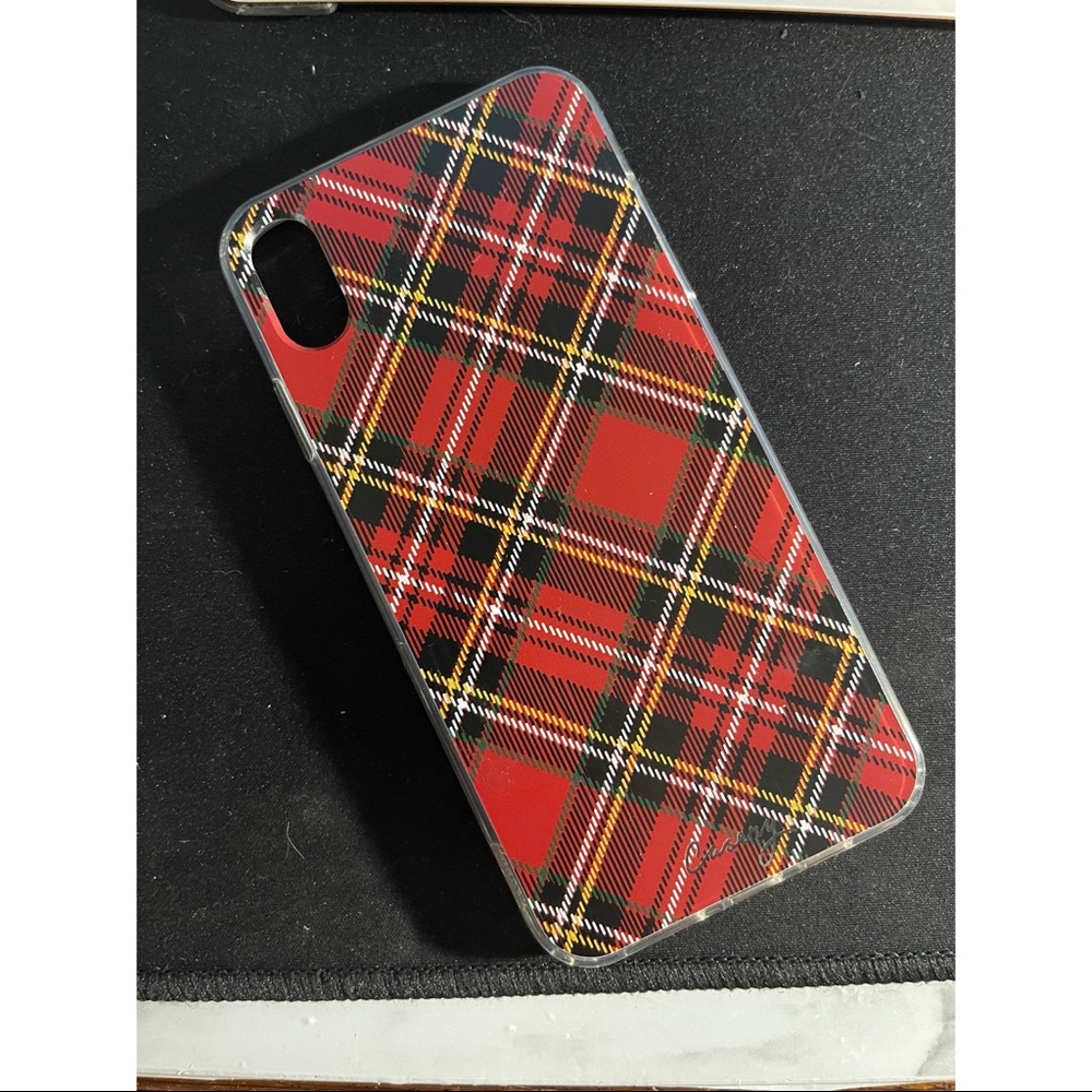 Red Plaid case - IPhone XS Max